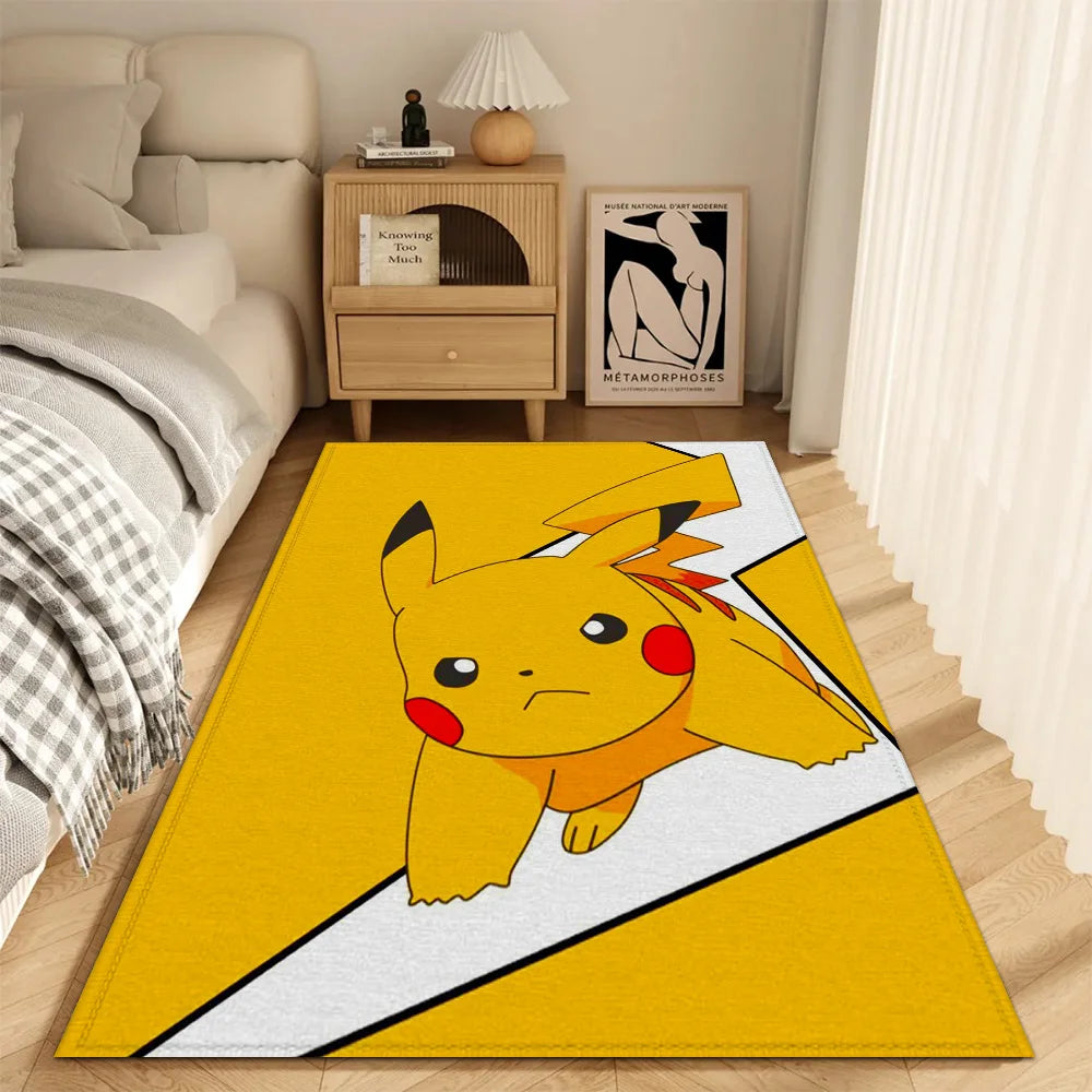 Fashion Entrance Mat Kitchen Carpet Living Room Rugs Decoration P-pikachu Bath Mats Doormat Front Door Balcony Non-slip Pad Rug