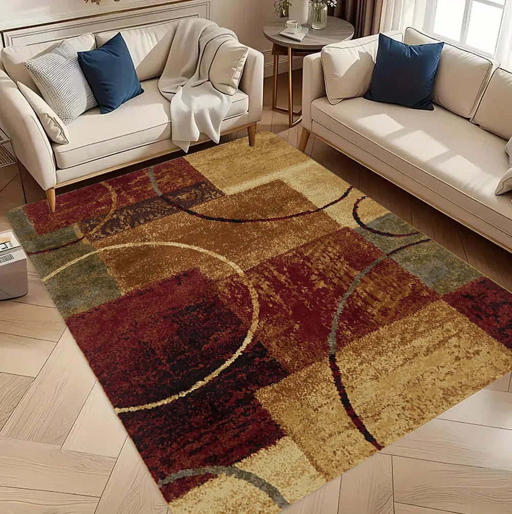 Geometric Circular Arc Carpet for Living Room Decor Sofa Table Large Area Rugs Hallway Balcony Carpet Bedroom Non-slip Alfombra