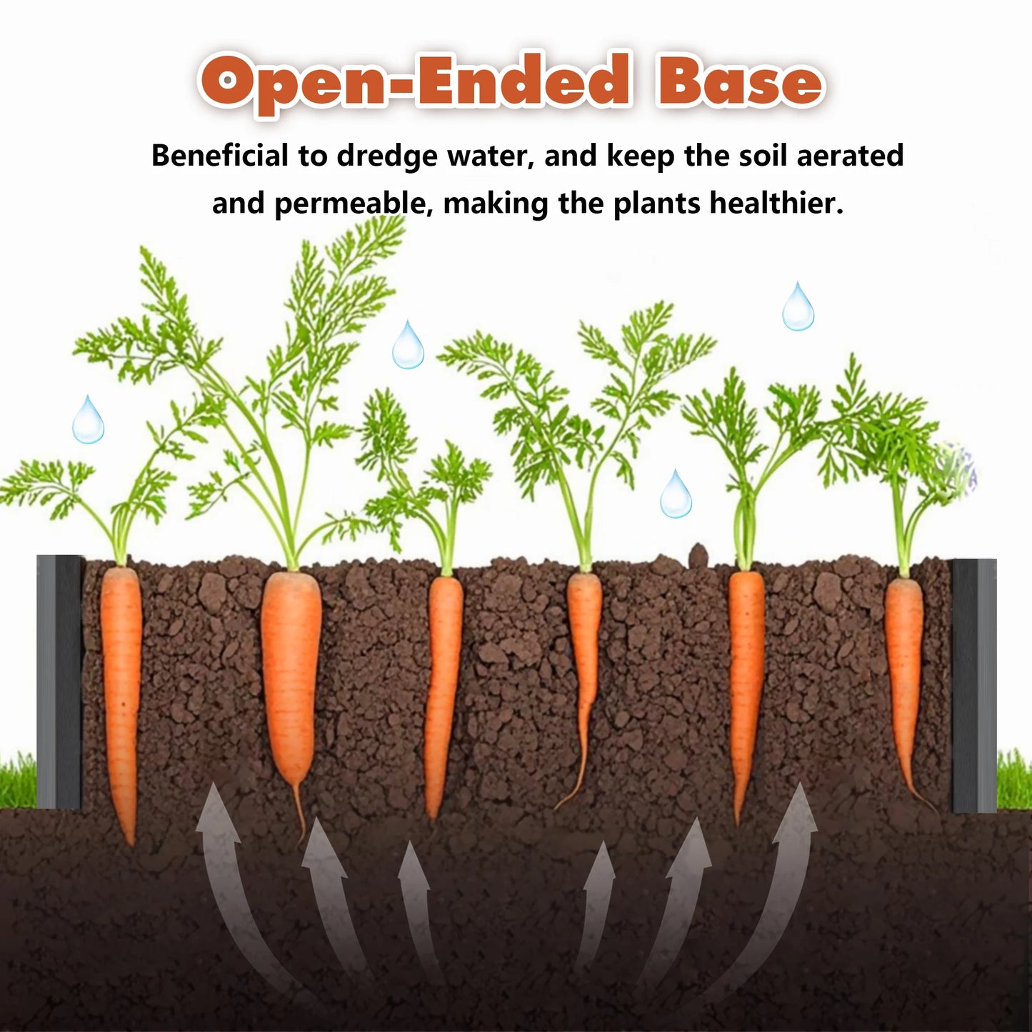 2-Pack 8×4×2FT Black Galvanized Raised Garden Bed Set, Metal Planter Boxes for Vegetables & Flowers