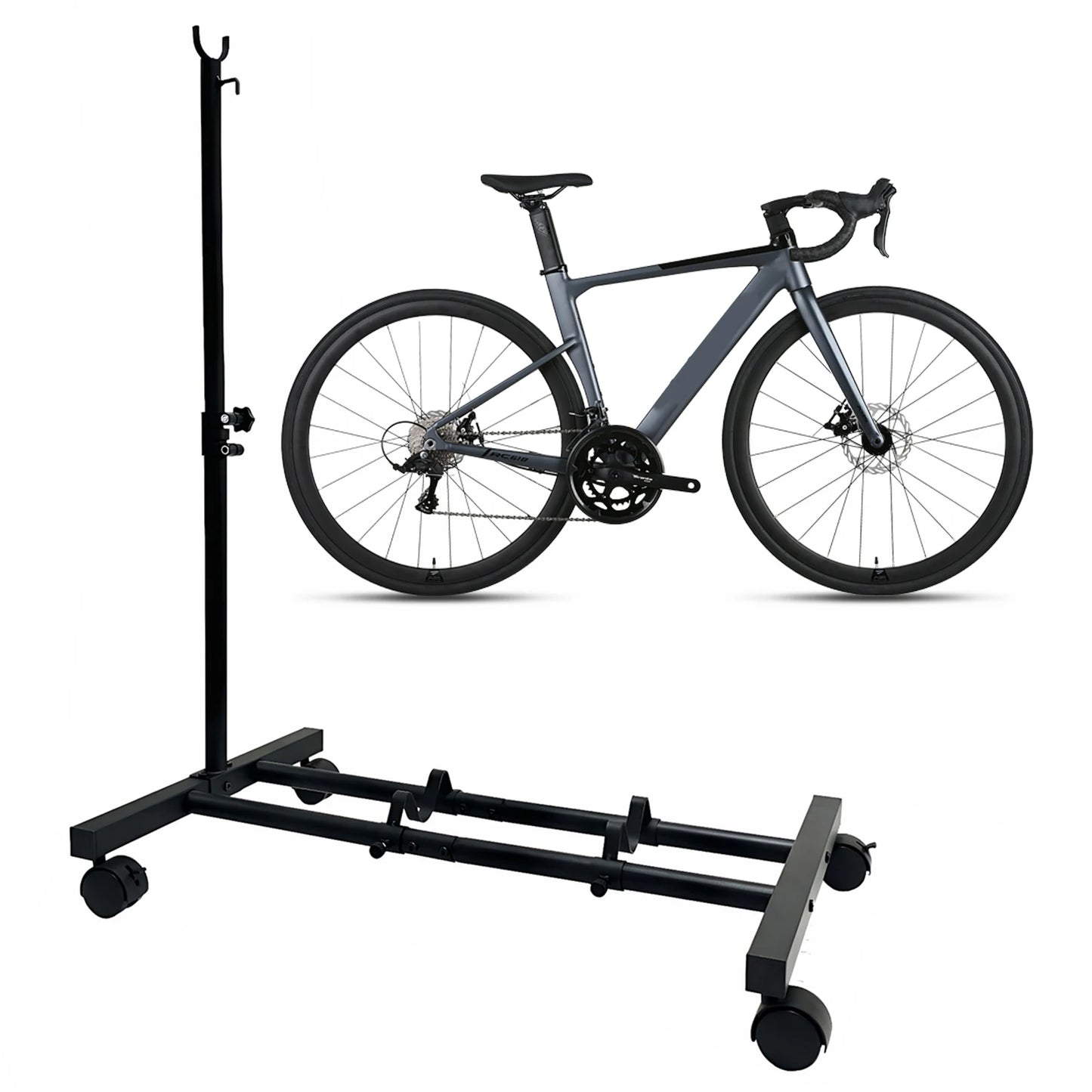 Upright Bike Storage Rack Space-Saving Freestanding Indoor Bikes Holder Upright Bicycle Floor Stands for Mountain And Road Bikes