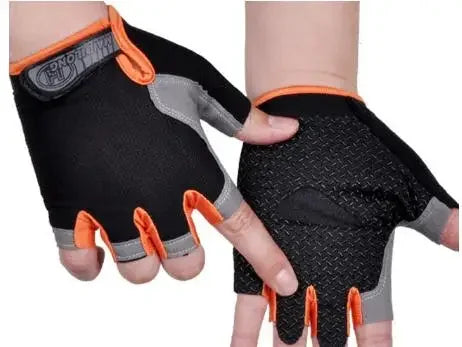 Anti Slip Shock Breathable Half Finger Gloves Men Women Half Finger Gloves Breathable Cycling Gloves Bicycle Gloves Bike Gloves