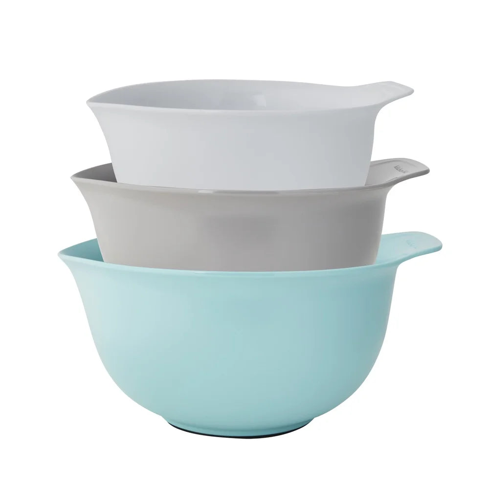 Universal Mixing Bowls Set of 3 Non-Slip Easy Pour Dishwasher Safe Nesting Kitchen Essential Tools Baking Cooking