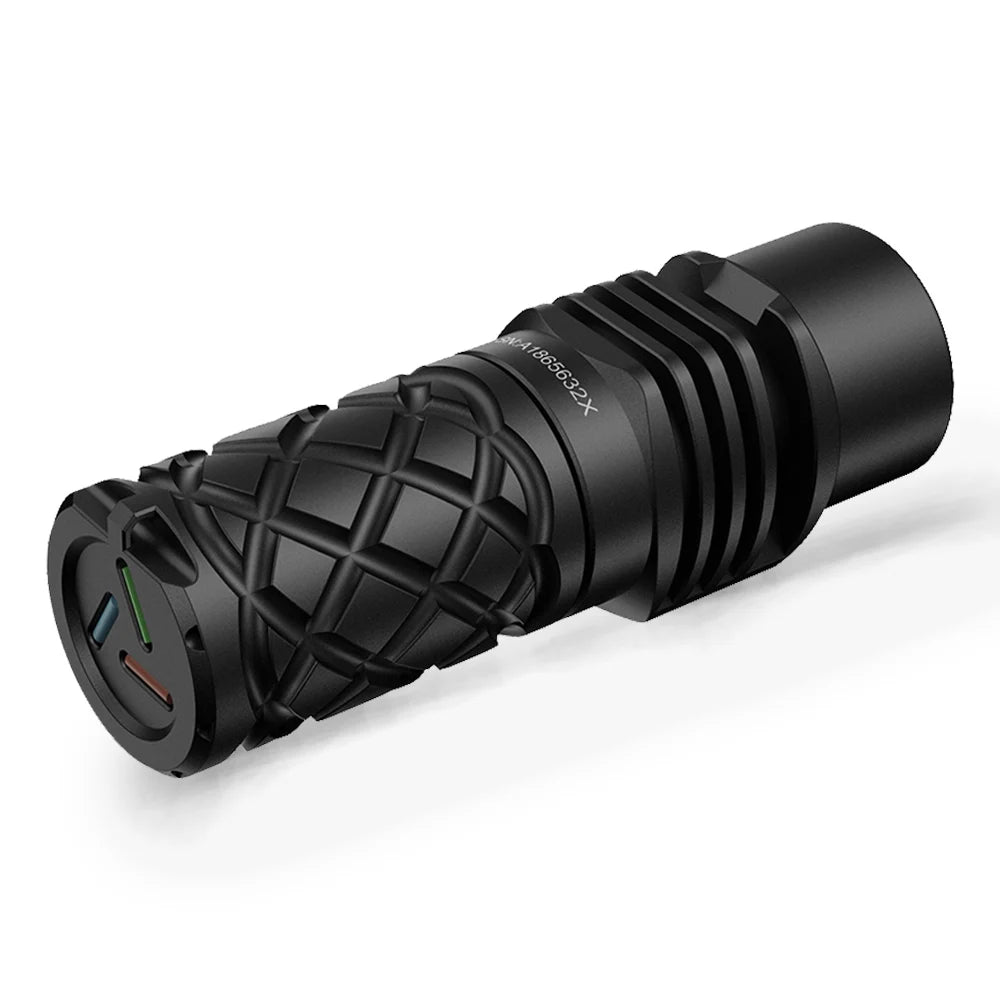 Hiking Camping LEP Flashlight Pocket-Sized 78mm LEP Flashlight with 18350 Battery, 700m Max Range Ultra-Compact  Outdoor light