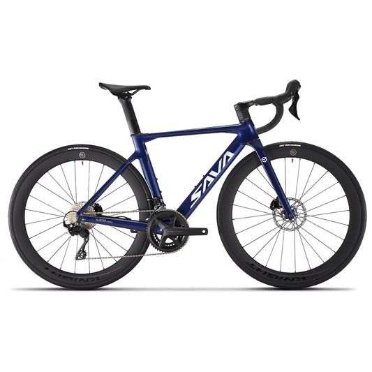 US Warehouse SAVA A7L/A7L PRO Carbon Fiber Road Bike with Shimano R7100 24-Speed Components and Hydraulic Brakes Adult Racing