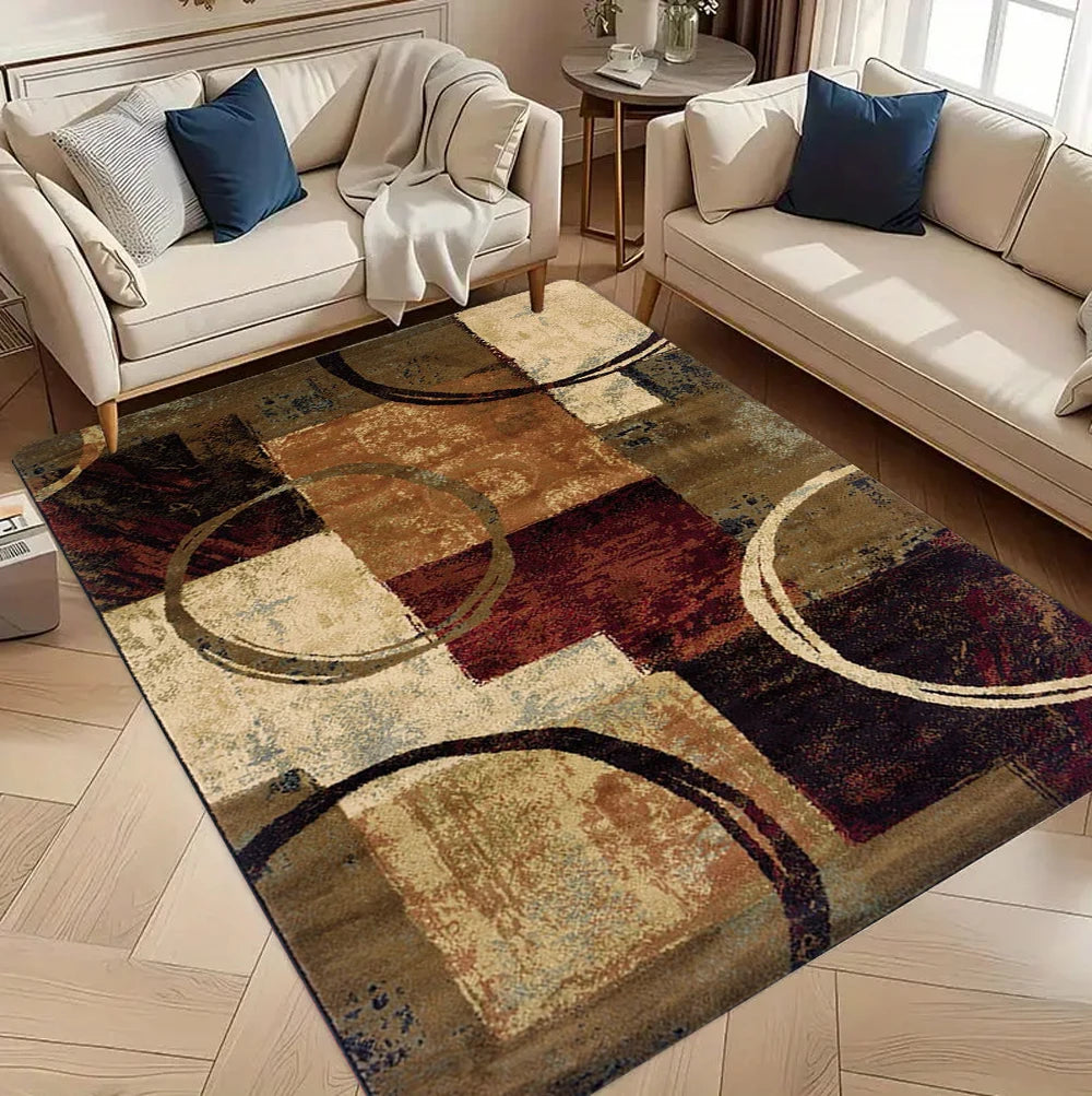 Geometric Circular Arc Carpet for Living Room Decor Sofa Table Large Area Rugs Hallway Balcony Carpet Bedroom Non-slip Alfombra