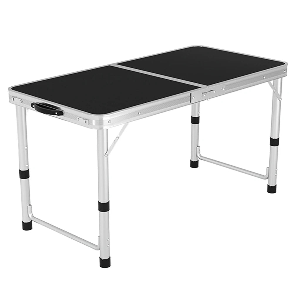 Lightweight Folding Table Portable Picnic Table with Carry Handle Folding Aluminum Camp Table for Outdoor Picnic Camping Fishing