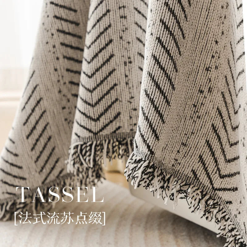 Home Sofa Cover Design Fishbone Pattern 3 Seater Sofa Cover full Set Anti-cat Scratching Non-slip Sofa Blanket