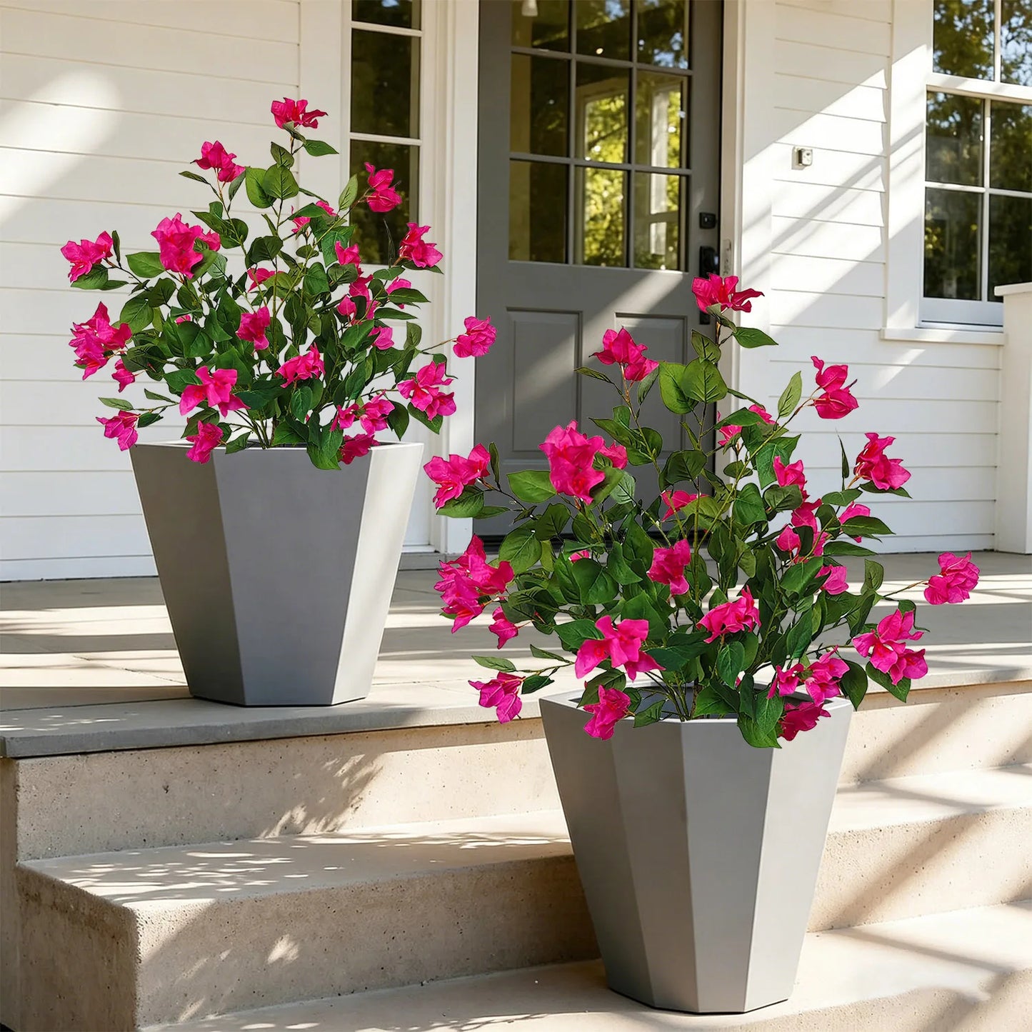 Artificial Bougainvillea Nordic INS Style Fake Plant Multi-Leaf Floor Insert Potted Flower Home Indoor Decor Landscape Ornament