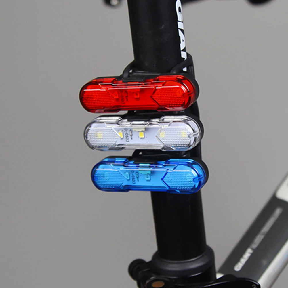 1-3PCS Bike Rear Tail Light USB Rechargeable Red/Blue/White LED Bicycle Seatpost Taillight For Night Riding Safety Warning Light