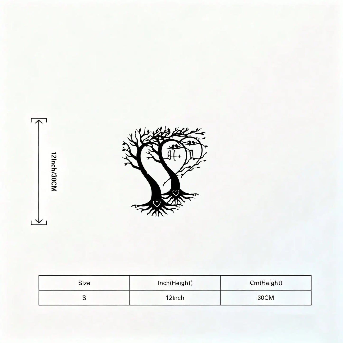 3pcs Black Metal Wall Art Decor Tree Of Life Metal Tree Wall Art Tree Sign Metal Wall Decoration Housewarming Hanging Wall Art