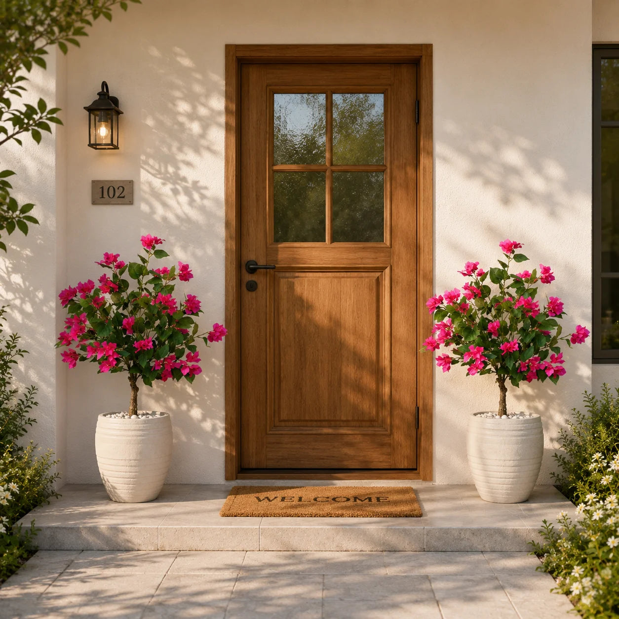 Artificial Bougainvillea Nordic INS Style Fake Plant Multi-Leaf Floor Insert Potted Flower Home Indoor Decor Landscape Ornament