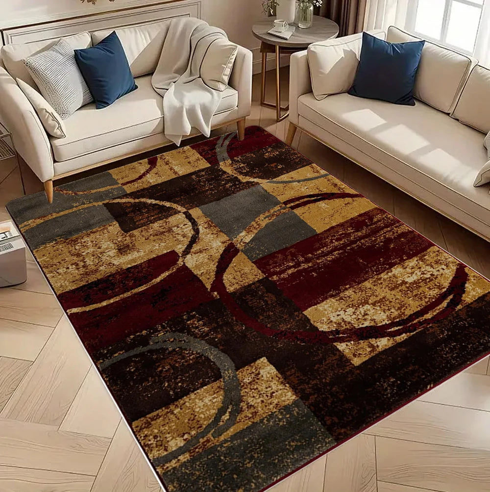 Geometric Circular Arc Carpet for Living Room Decor Sofa Table Large Area Rugs Hallway Balcony Carpet Bedroom Non-slip Alfombra
