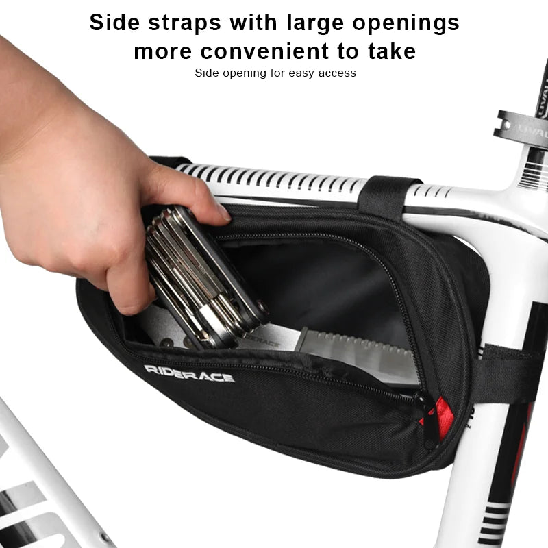 Bicycle Front Tube Frame Bag Waterproof Durable Riding Tool Storage Bag MTB Bike Triangle Pouch Multifuction Cycling Accessories