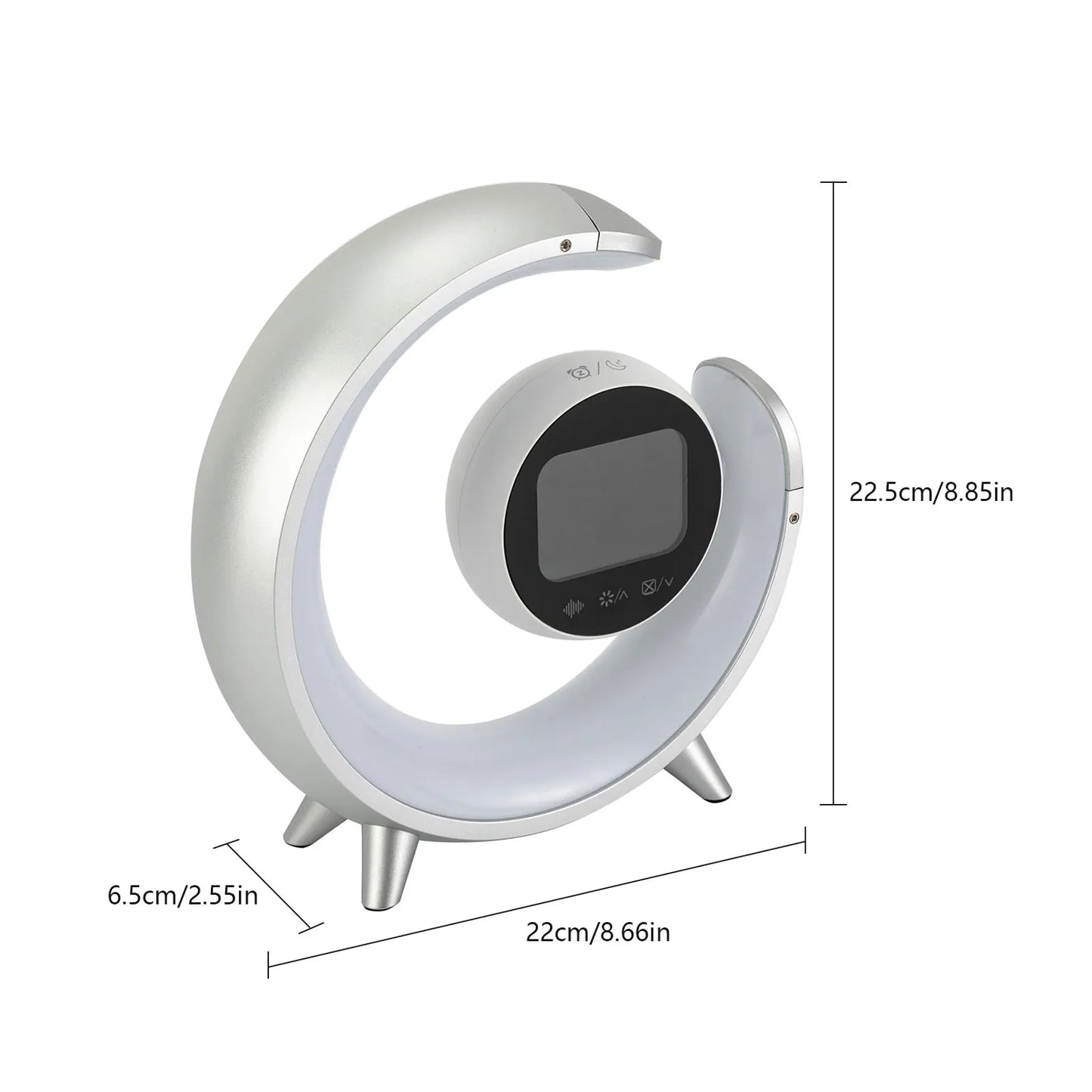 Intelligent Table Lamp Night Light Lamp Home Office Study Bedside Night Light 360° Immersive Sound for Bedrooms/Game Rooms