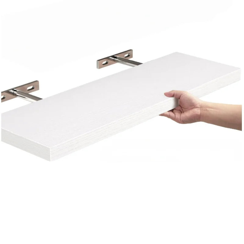 1pcs wall mounted shelf hanging on the wall, a bookshelf in the living room, a straight line wall hanging behind the sofa