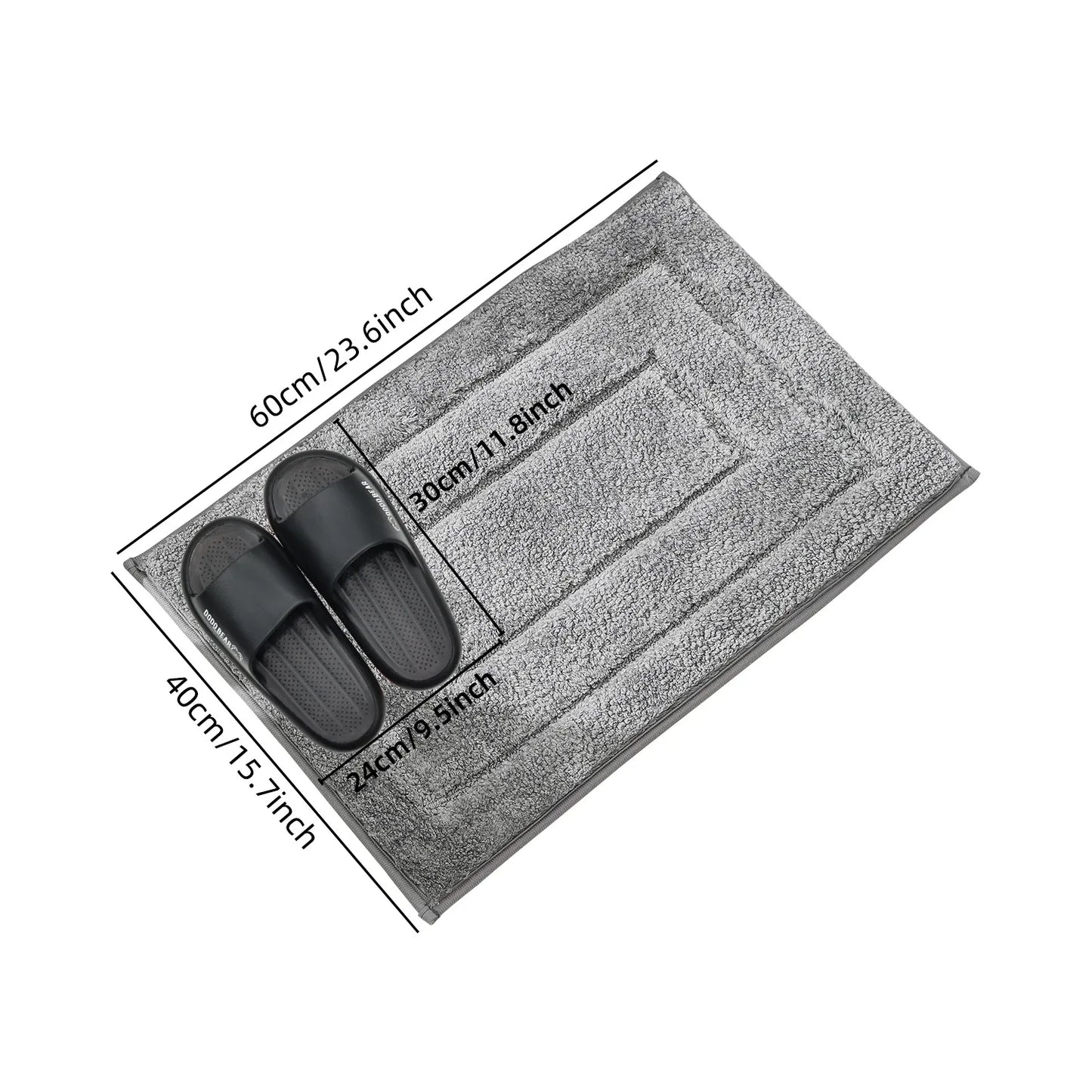 Soft Comfortable Thick Plush Floor Mat,Bathroom Floor Rug,Bedroom Carpet,Living Room Mat,Non-slip Rug,Water Absorption Anti-Slip