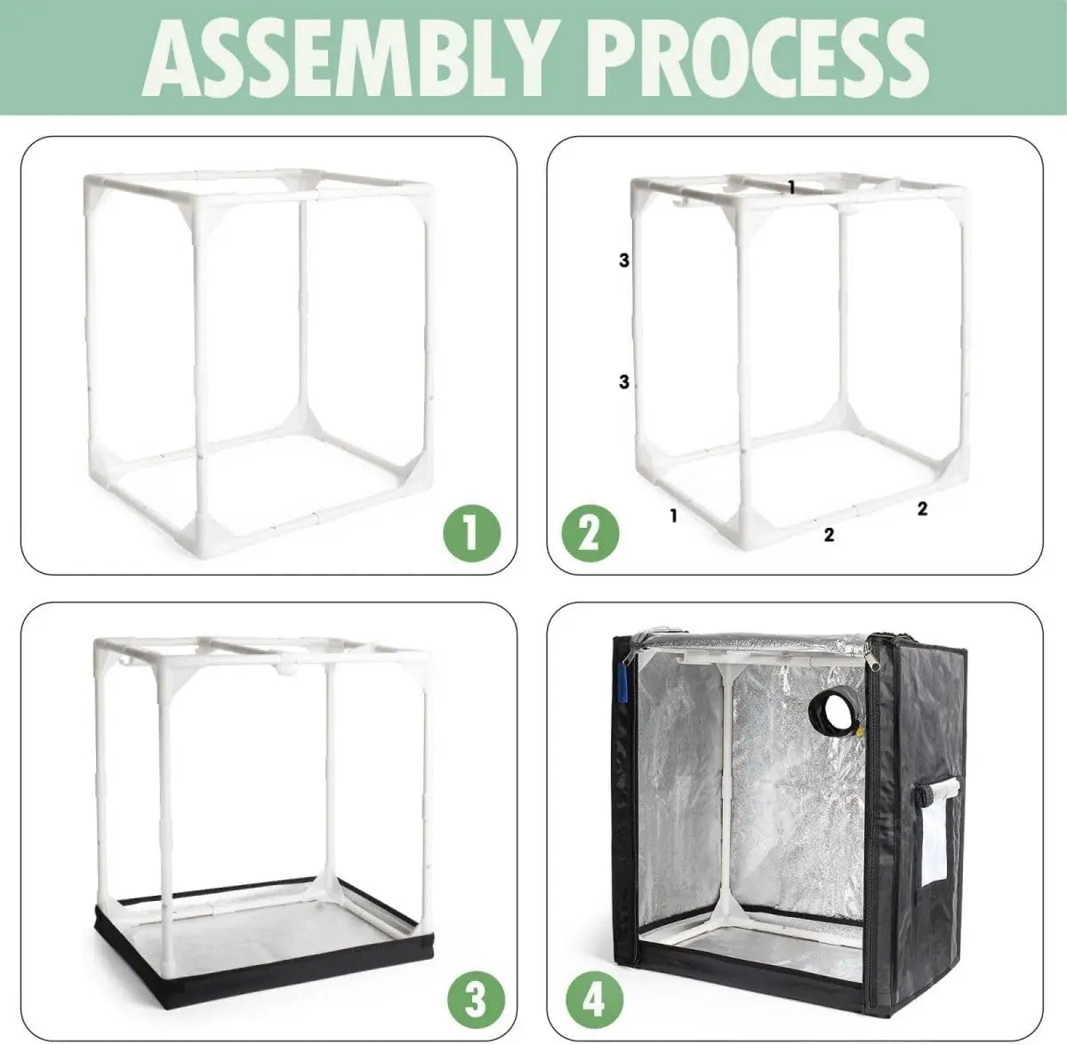 Small Indoor Grow Tent for Hydroponics and Herb Gardens, Portable Protection Enclosure for AeroGarden Systems
