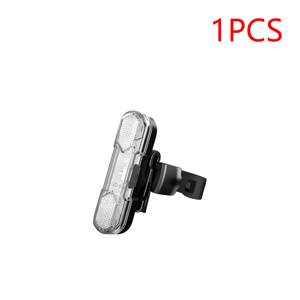 1-3PCS Bike Rear Tail Light USB Rechargeable Red/Blue/White LED Bicycle Seatpost Taillight For Night Riding Safety Warning Light