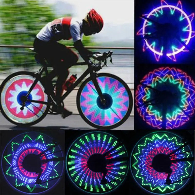 4PCS Bicycle Tire Light LED Spoke Lamp for Cycling Wheel Flash Warning Night Riding Double Sided Waterproof Outdoor Bike