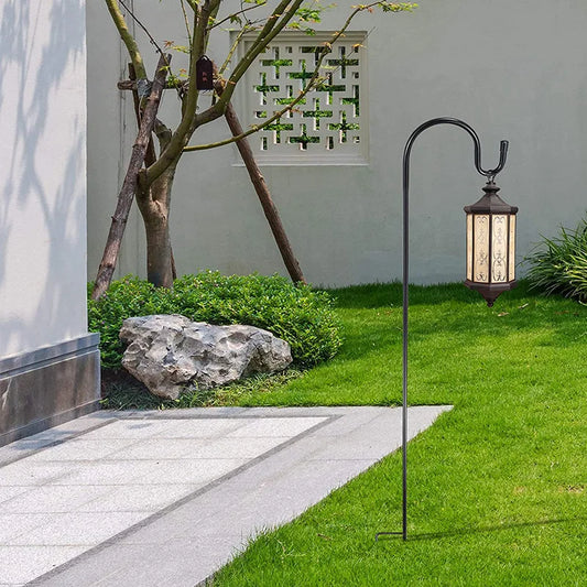 Shepherd Hook Iron Metal Hook Garden Iron Art Hook Outdoor Lawn Garden Rustproof Hook