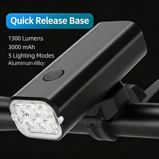 BUCKLOS LED Bike Light 2800 Lumens Bicycle Lamp 6000mAh Bicycle Front Lamp Aluminum Alloy Bike Headlight MTB Front Lantern