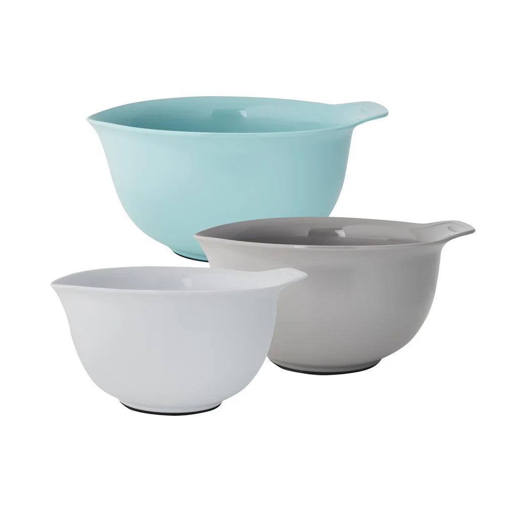Universal Mixing Bowls Set of 3 Non-Slip Easy Pour Dishwasher Safe Nesting Kitchen Essential Tools Baking Cooking