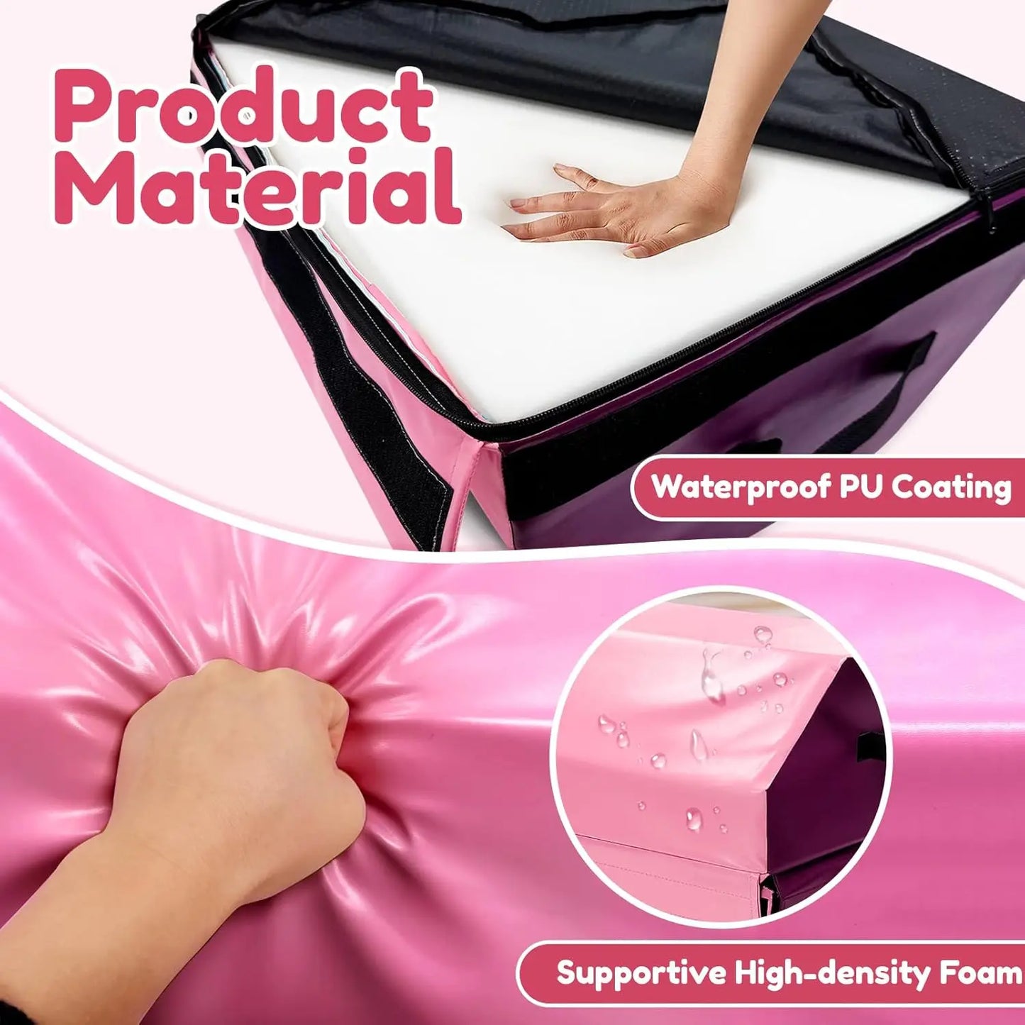 Detachable Octagon Gymnastics Mat, 17.5'x17.5'x23' Home tumbling mat, suitable for various gymnastic