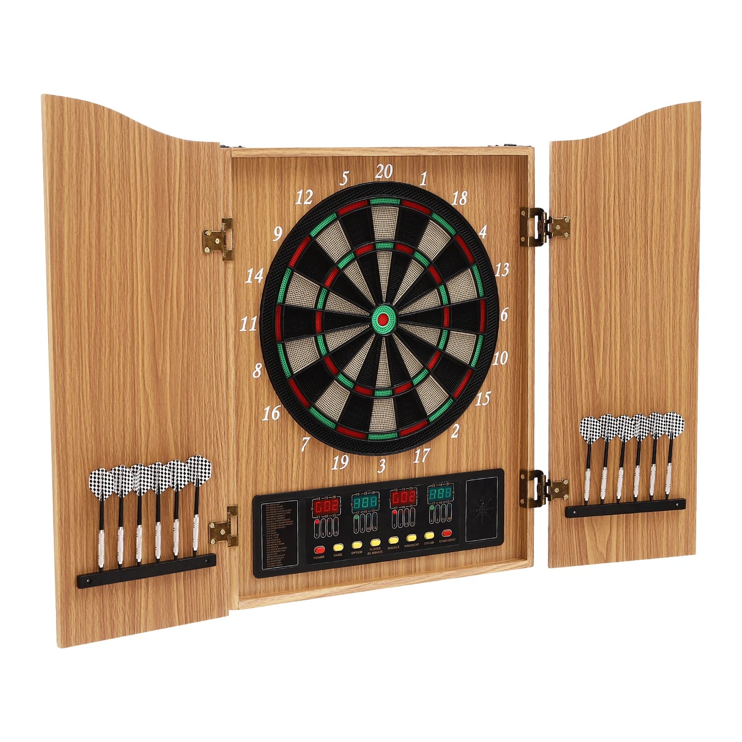 Take Aim Electronic Dart Machine Dart Board Cabinet Set For Commercial & Home