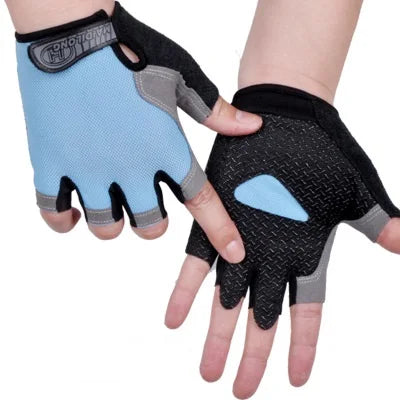Anti Slip Shock Breathable Half Finger Gloves Men Women Half Finger Gloves Breathable Cycling Gloves Bicycle Gloves Bike Gloves