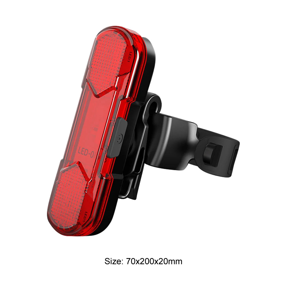 1-3PCS Bike Rear Tail Light USB Rechargeable Red/Blue/White LED Bicycle Seatpost Taillight For Night Riding Safety Warning Light