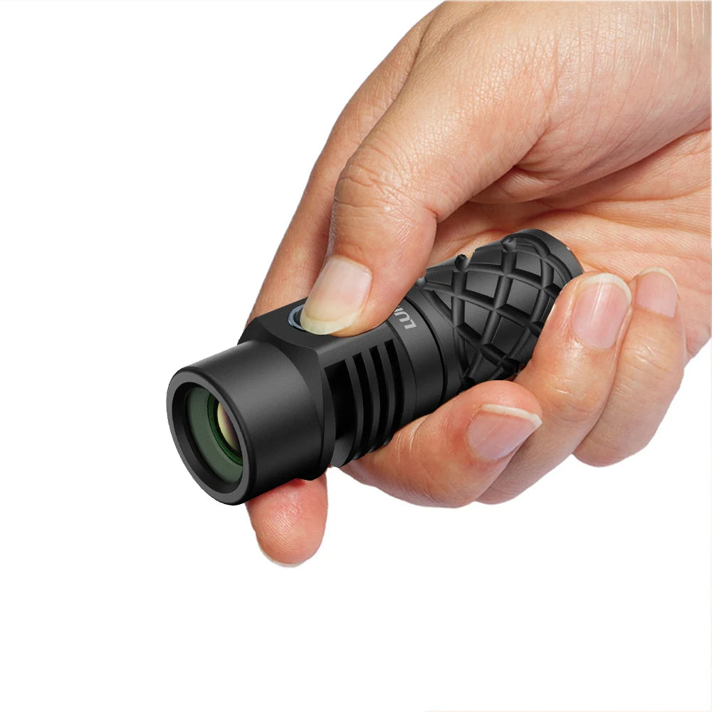 Hiking Camping LEP Flashlight Pocket-Sized 78mm LEP Flashlight with 18350 Battery, 700m Max Range Ultra-Compact  Outdoor light