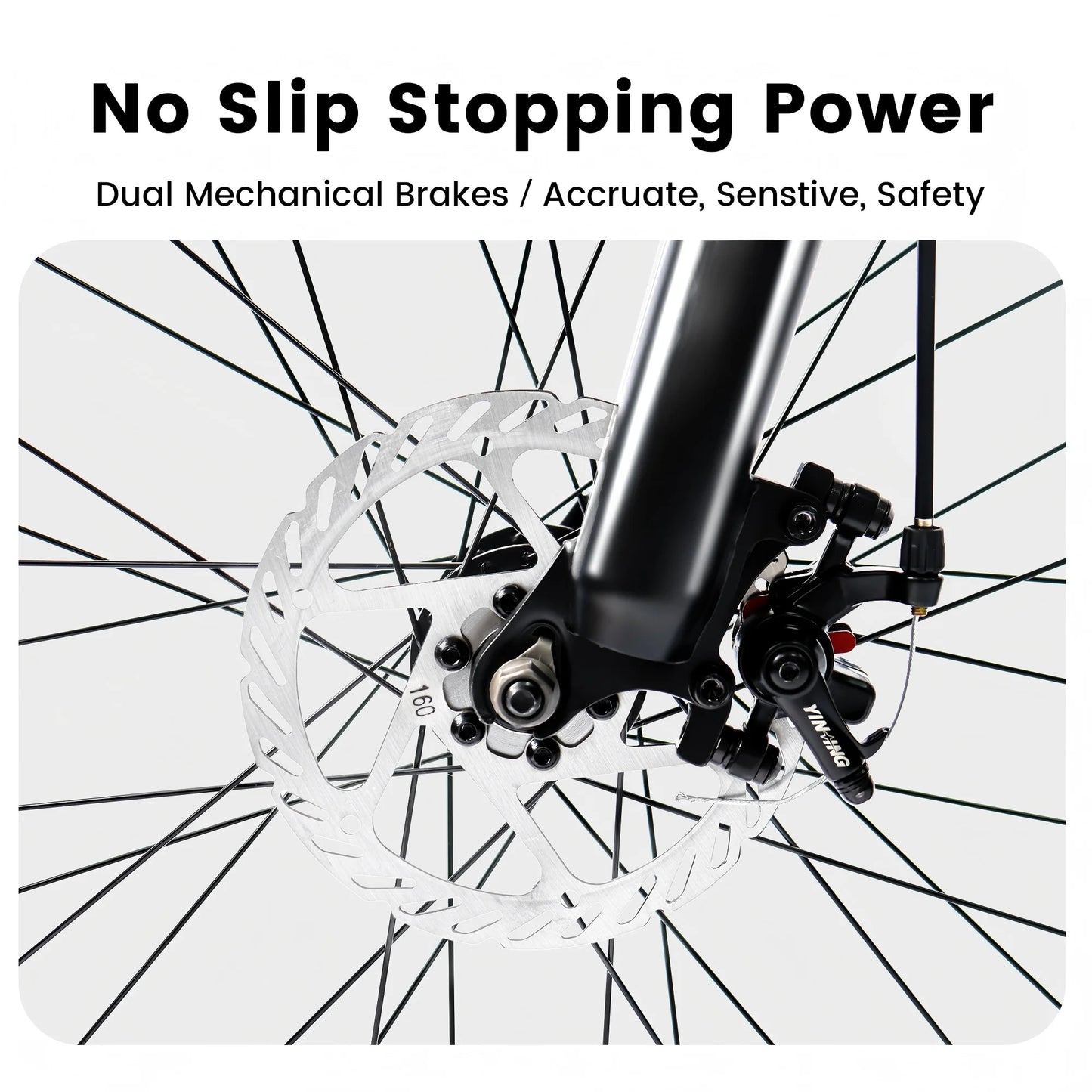 24 Inch Mountain Bike with Full Suspension 21 Speed Shifter Lever with Gear Indicator Mechanical Disc Brakes, Unisex for Adults