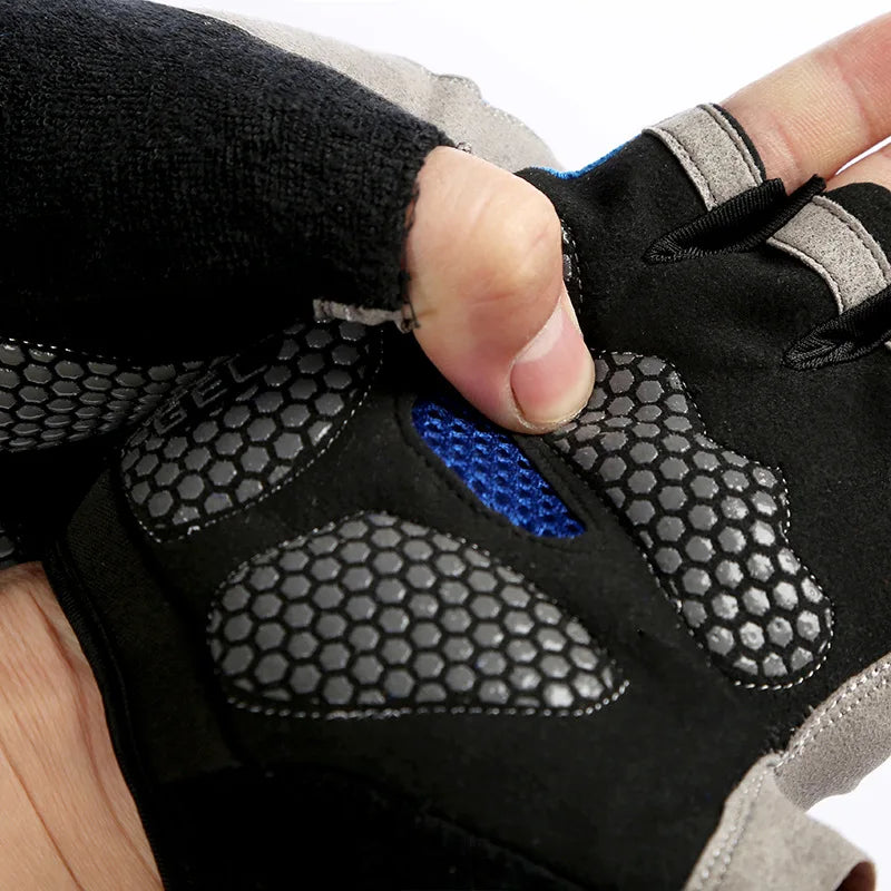 Anti Slip Shock Breathable Half Finger Gloves Men Women Half Finger Gloves Breathable Cycling Gloves Bicycle Gloves Bike Gloves