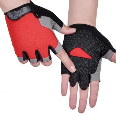 Anti Slip Shock Breathable Half Finger Gloves Men Women Half Finger Gloves Breathable Cycling Gloves Bicycle Gloves Bike Gloves