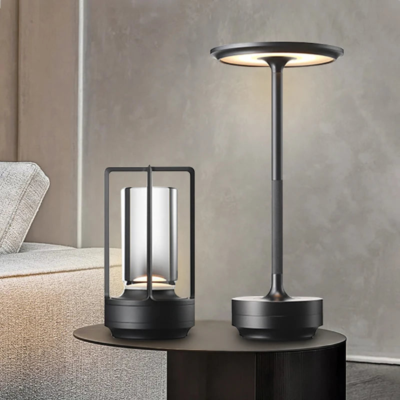 For US ONLY Rechargeable Wireless Table Lamp LED Touch Sensor Desktop Night Light Reading Lamp for Hotel Bar Bedroom Decor Light