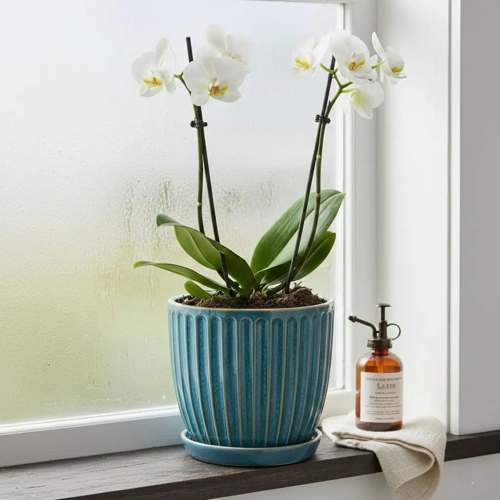 6-Inch Ceramic Plant Pots with Drainage Hole, Indoor/Outdoor Flower Pots for Succulents and More in Glaze Blue