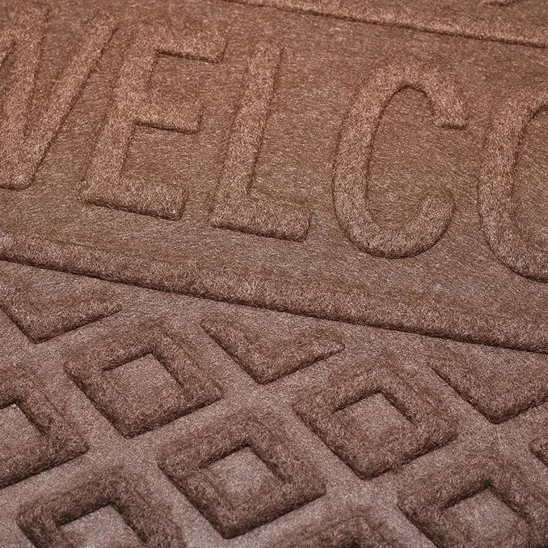 Heavy duty rubber welcome mat - anti slip, dust-proof home entrance door mat, durable and washable carpet,