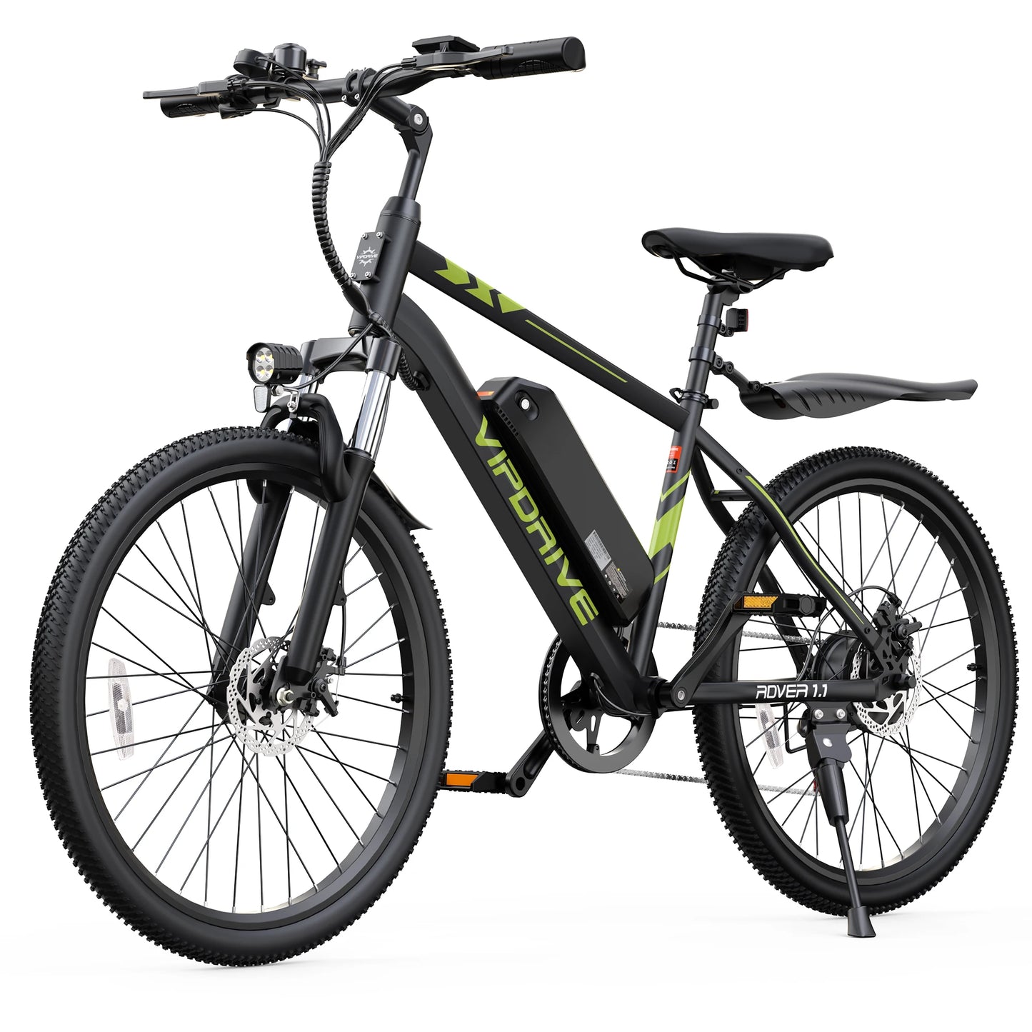 VIPDRIVE Rover 1.1 Adult Electric Bike, 750W Peak Power, 48V 7.8Ah, 24" MTB E-bike, 20MPH Mountain Ebike, 1-Year Warranty