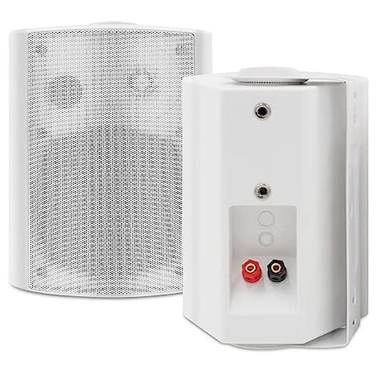 Herdio 2PCS Outdoor Wall Mount Speakers 300 Watts 5.25'' Passive Outdoor Speaker HD Digital Stereo Effect Waterproof For Patio